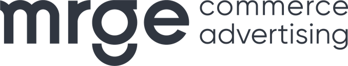 Mrge commerce advertising logo